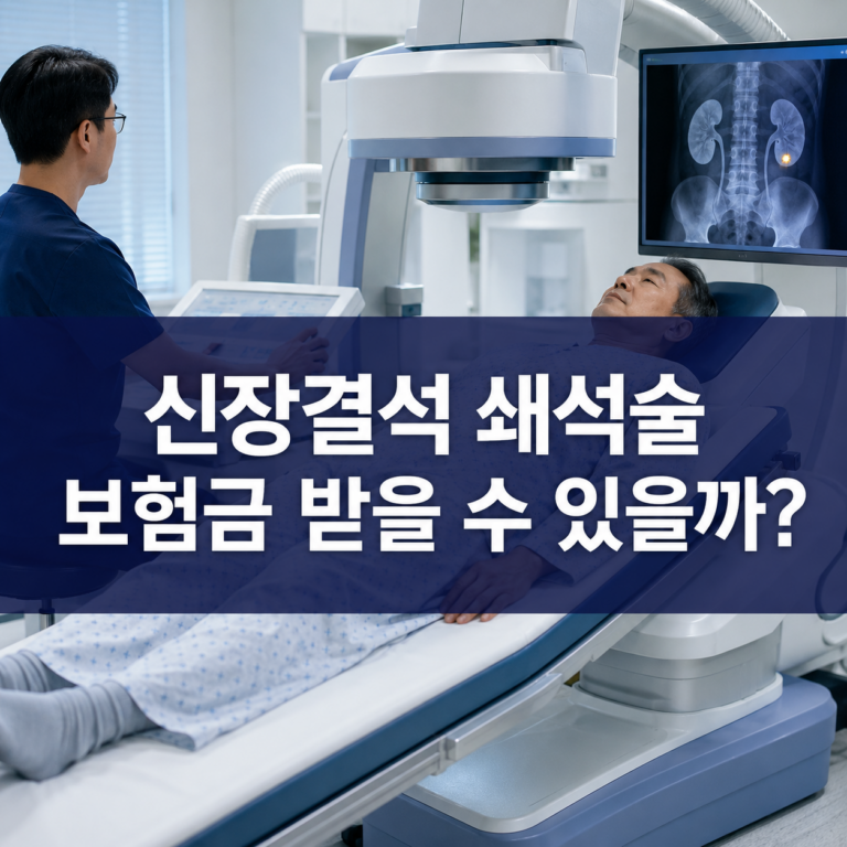 신장결석 체외충격파쇄석술 보험금 썸네일