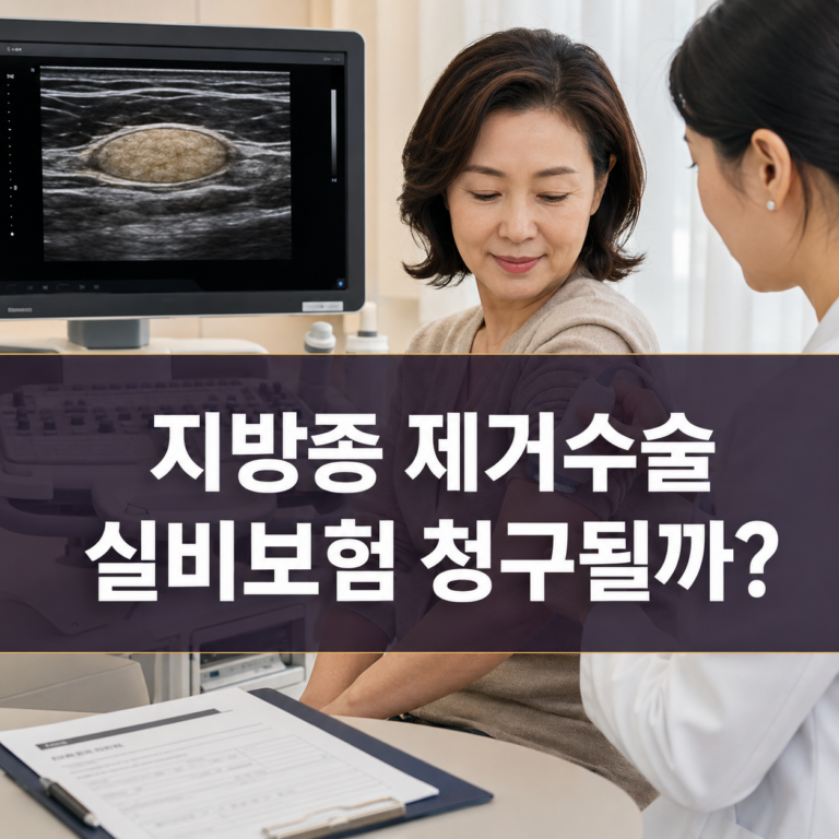 지방종 제거수술 실비보험 청구 가능할까? 치료 목적 인정 기준 5 지방종 제거수술 실비보험 썸네일