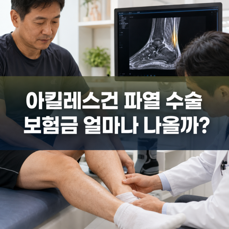 아킬레스건 파열 수술 보험금 얼마나 나올까? 상해수술비 청구 조건 3 아킬레스건 파열 수술 보험금 썸네일