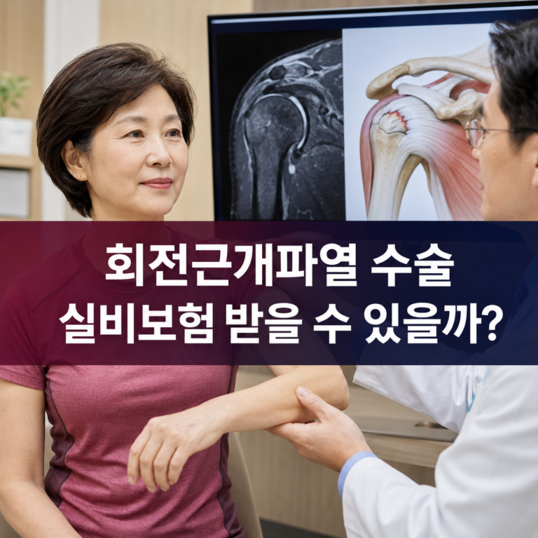 회전근개파열 수술 실비보험 받을 수 있을까? 수술비 담보 확인 방법 2 회전근개파열 수술 썸네일