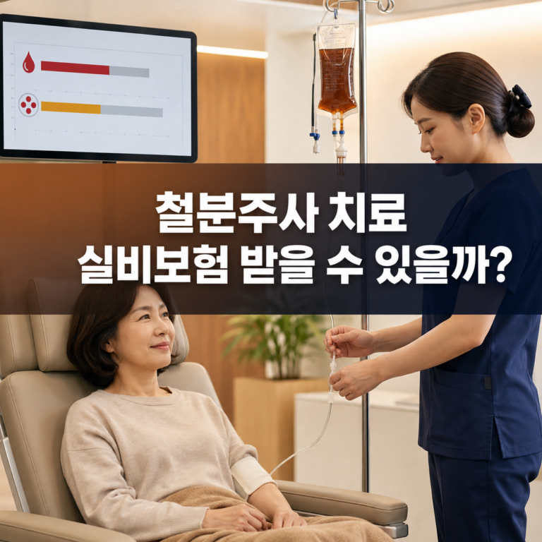 철분주사 실비보험 받을 수 있을까? 빈혈 치료비 청구 조건과 서류 5 철분주사 치료 실비보험 썸네일