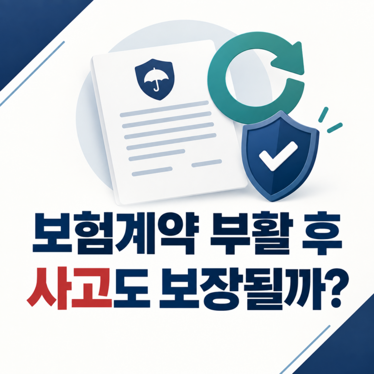 보험계약 부활 신청 후 발생한 사고도 보장받을 수 있을까? 6 보험 부활 썸네일