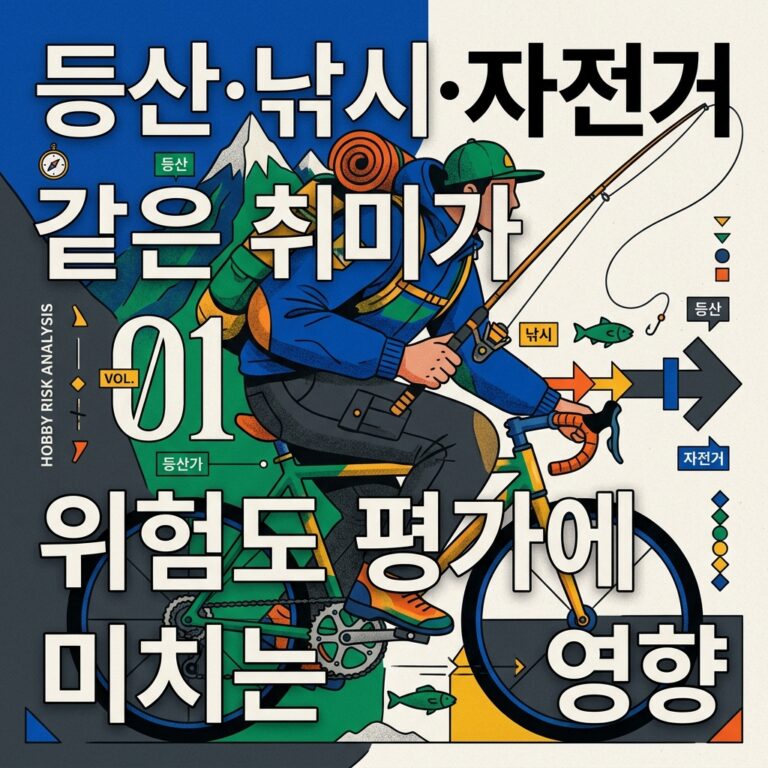 ai thumbnail poster 등산·낚시·자전거 같은 취미가 위험도 평가에 미치는 영향 1788591795