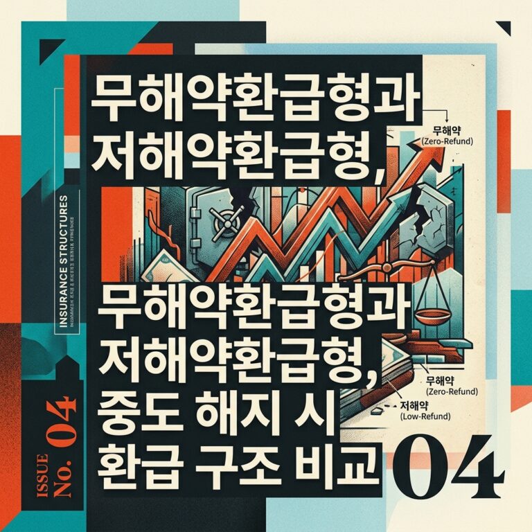 ai thumbnail poster 무해약환급형과 저해약환급형 중도 해지 시 환급 구조 비교 1790759556
