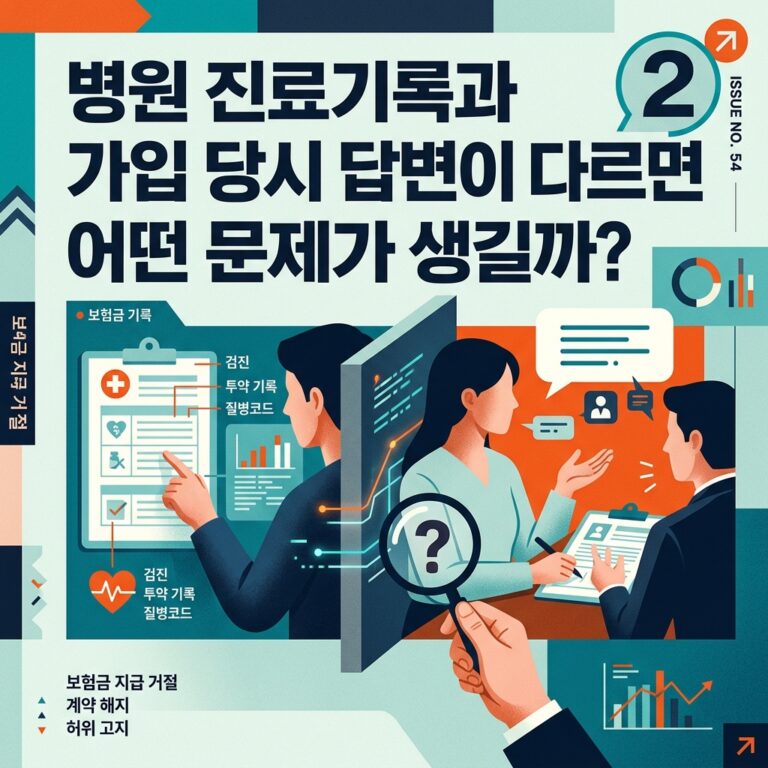 ai thumbnail poster 병원 진료기록과 가입 당시 답변이 다르면 어떤 문제가 생길까 1788588533