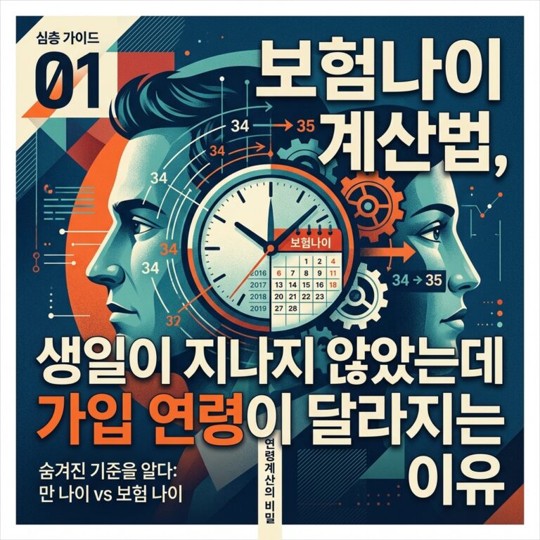 ai thumbnail poster 보험나이 계산법 생일이 지나지 않았는데 가입 연령이 달라지는 이유 1790759166