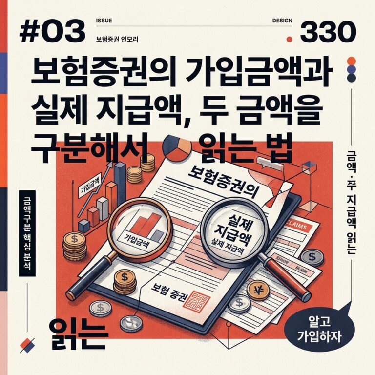 ai thumbnail poster 보험증권의 가입금액과 실제 지급액 두 금액을 구분해서 읽는 법 1790759672
