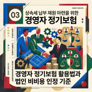 ai thumbnail poster 상속세 납부 재원 마련을 위한 경영자 정기보험 활용법과 법인 비용 인정 기준 1788594106