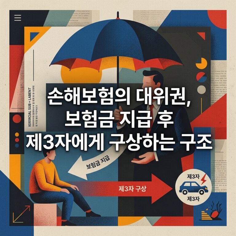 ai thumbnail poster 손해보험의 대위권 보험금 지급 후 제3자에게 구상하는 구조 1790760535