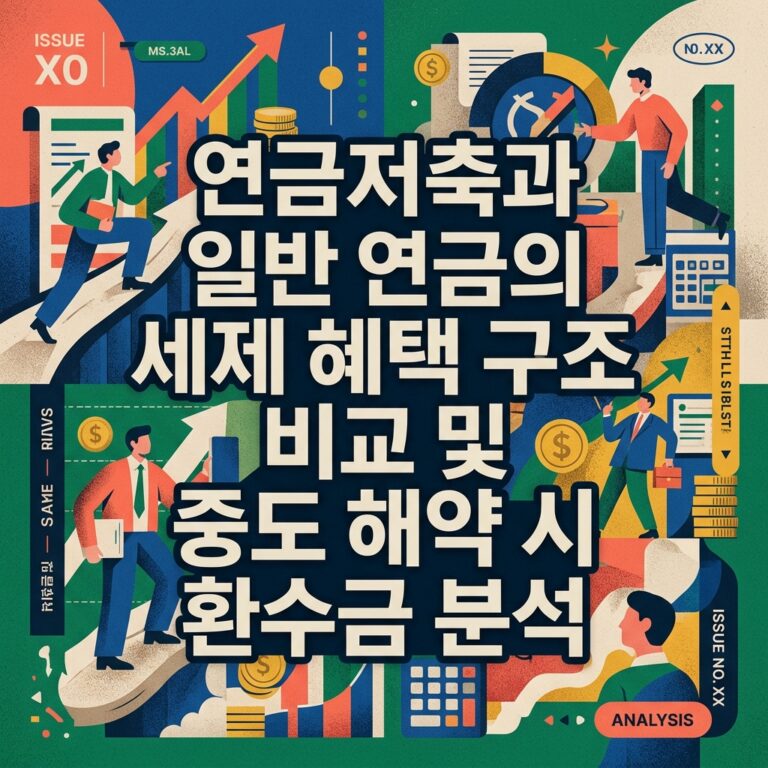 ai thumbnail poster 연금저축과 일반 연금의 세제 혜택 구조 비교 및 중도 해약 시 환수금 분석 1788595328