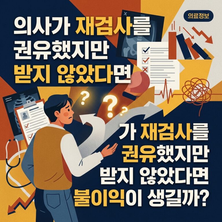 ai thumbnail poster 의사가 재검사를 권유했지만 받지 않았다면 불이익이 생길까 1788588183
