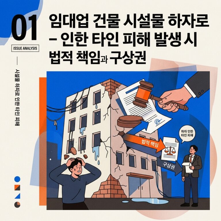 ai thumbnail poster 임대사업자 건물 시설물 하자로 인한 타인 피해 발생 시 법적 책임과 구상권 1788596351