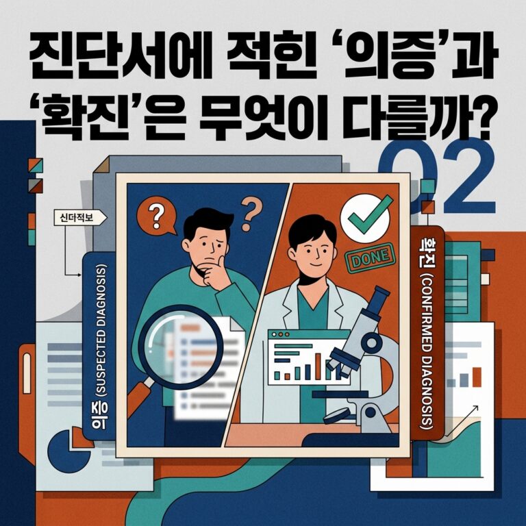 ai thumbnail poster 진단서에 적힌 ‘의증과 ‘확진은 무엇이 다를까 1788588419