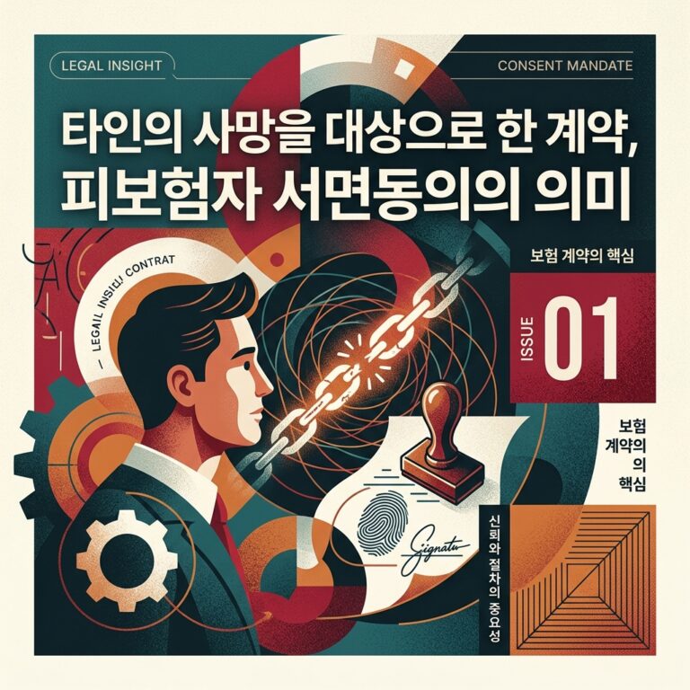 ai thumbnail poster 타인의 사망을 대상으로 한 계약 피보험자 서면동의의 의미 1790761127