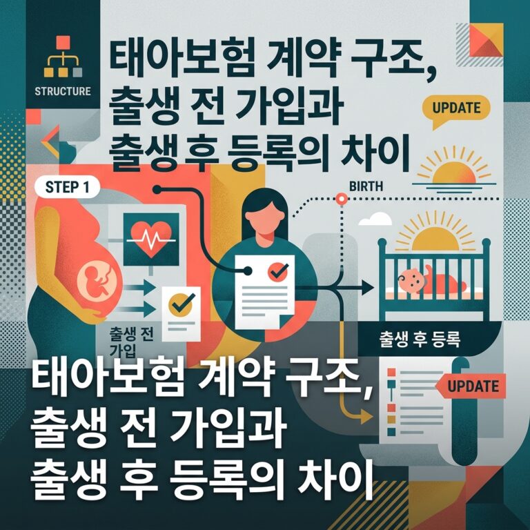 ai thumbnail poster 태아보험 계약 구조 출생 전 가입과 출생 후 등록의 차이 1790759801
