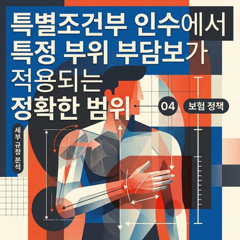 ai thumbnail poster 특별조건부 인수에서 특정 부위 부담보가 적용되는 정확한 범위 1789656409