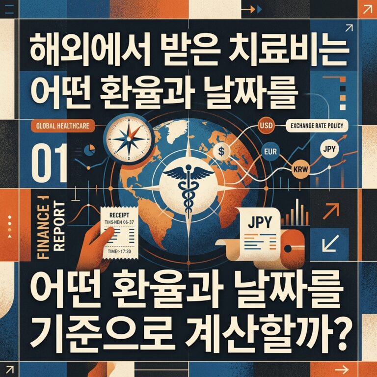 ai thumbnail poster 해외에서 받은 치료비는 어떤 환율과 날짜를 기준으로 계산할까 1788591962