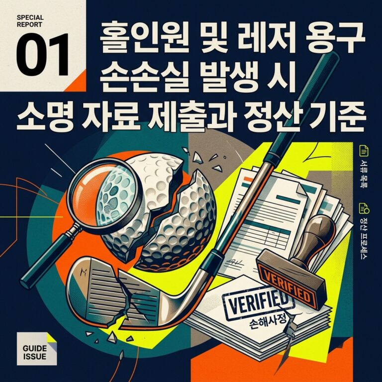 ai thumbnail poster 홀인원 및 레저 용구 손손실 발생 시 소명 자료 제출과 정산 기준 1788595848