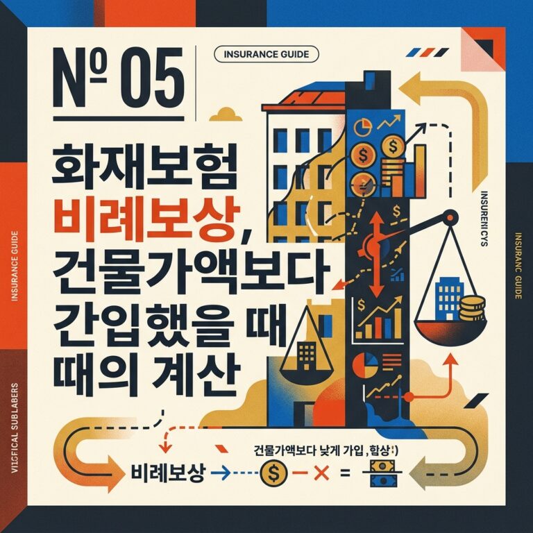 ai thumbnail poster 화재보험 비례보상 건물가액보다 낮게 가입했을 때의 계산 1790761868