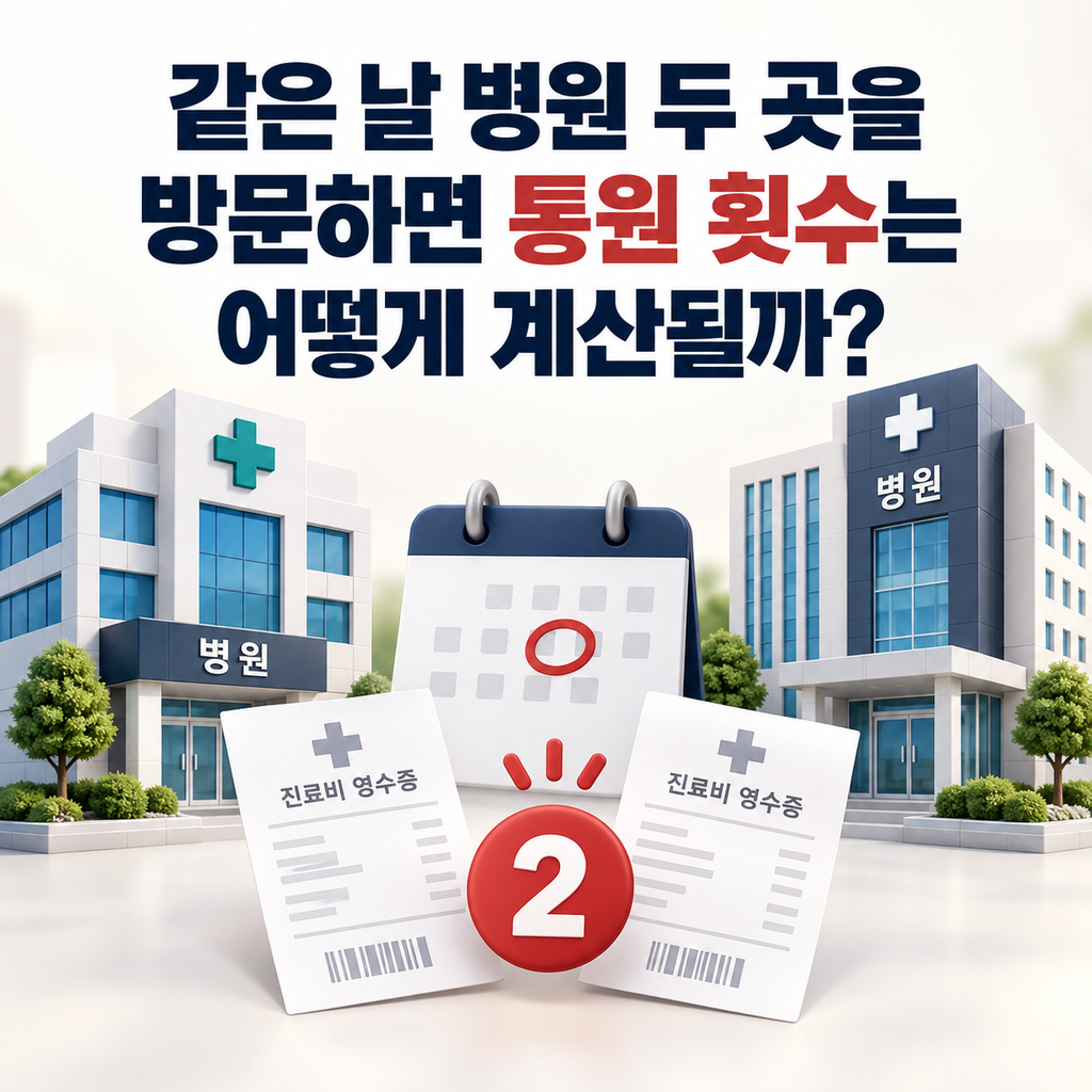 같은 날 병원 두 곳을 방문하면 통원 횟수는 어떻게 계산될까? 1 image 29