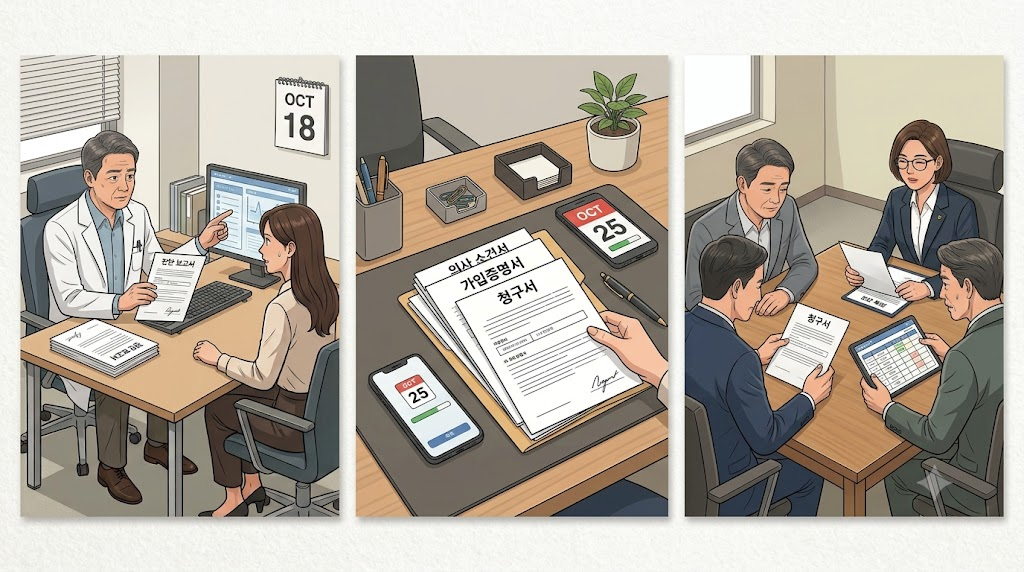 질병확정진단일과 서류 제출 시점에 따른 지급 심사 기준 1 image 56