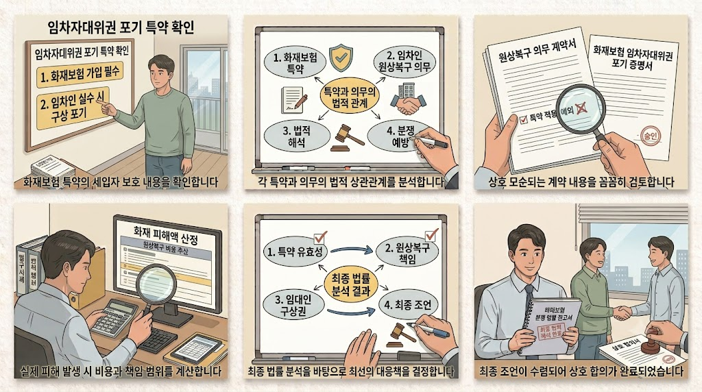 화재보험 세입자 임차자대위권 포기 특약과 원상복구 의무의 법적 관계 1 image 64